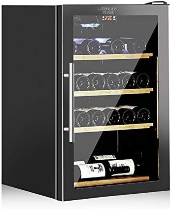 Şarap Soğutucu Buzdolapları 34 Şişe Hızlı Soğutma Düşük Gürültü ve Sis Yok Kompresörlü Şarap Dolabı Paslanmaz Çelik Dijital Sıcaklık