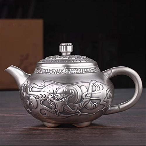 Saf Gümüş Teakettle Pot El Yapımı Çaydanlık Set Sıcak Su Drinkware Gümüş Çay Servisi su ısıtıcısı Yetişkinler için Kadın S. Y.