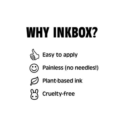 Inkbox Geçici Dövmeler Paketi, Uzun Ömürlü Geçici Dövme, Dinozor Partisi ve Zina mürekkebi Su geçirmez Medusa İçerir, 1-2 Hafta