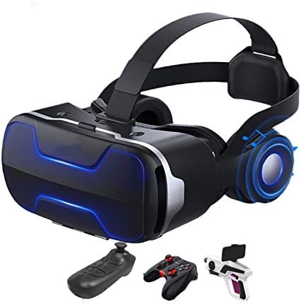 JYMENLİNG YANJİNGYJ VR Kulaklık,Gerçeklik Sanal Gözlük, 3D VR Gözlük,All-in-one VR Oyunları Kulaklık, Yumuşak Rahat ile iPhone