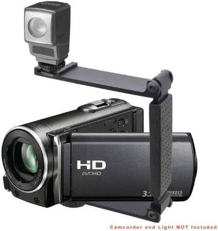 Sony Handycam DCR-DVD201 ile Uyumlu Alüminyum Mini Katlanır Braket (Mikrofon veya Işık Barındırır)