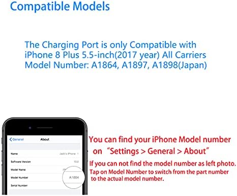 Vımour OEM Orijinal Şarj Portu USB Dock Bağlantı Flex Kablo Meclisi Değiştirme ile iPhone 8 Artı 5.5 inç Premium Toolkit ve LCD