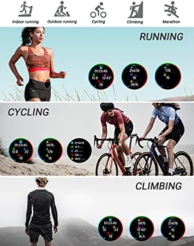HQPCAHL akıllı saat ile GPS, Çağrı (Cevap Arama Yapmak) spor ızci Kalp Hızı Kan Basıncı Uyku Adım Kalori Sayısı Akıllı spor Saatler