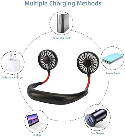 Boyun Fanı Kişisel Küçük Fan Taşınabilir Fan USB Fan Mini Boyun Bandı Spor Fan Giyilebilir Eller Serbest Fan masaüstü vantilatör