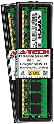 A-Tech 4 GB (2x2 GB) RAM için Intel Anakart D975XBX2 / DDR2 800 MHz DIMM PC2-6400 240-Pin Olmayan ECC UDIMM Bellek Yükseltme