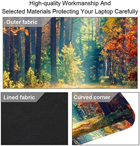 Sonbahar Orman Ağacı Landacape Laptop omuz askılı çanta Kılıf Kol için 13.4 İnç 14.5 İnç Dizüstü laptop çantası Dizüstü Evrak