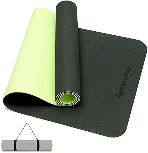 Devonlosky Yoga Mat, kaymaz Çevre Dostu Egzersiz Yoga Mat Erkekler ve Kadınlar için, 1/4-İnç Kalın Yüksek Yoğunluklu Pro Mat