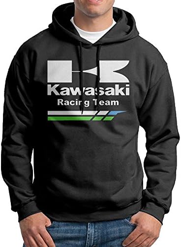 Edgechıc Kawasaki Yarış Takımı Erkek Kazak Siyah Hoodies