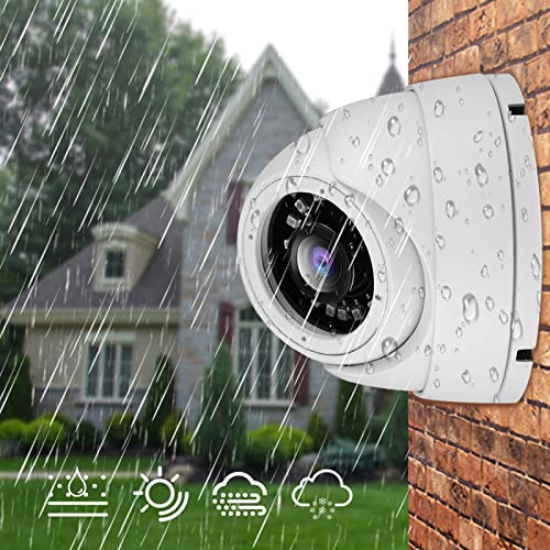 CCTV Kamera, Alüminyum Alaşım Gece Su Geçirmez IR Kamera DVR Kamera için Kurulum Paketi ile Ev Güvenlik için Açık(720 P)