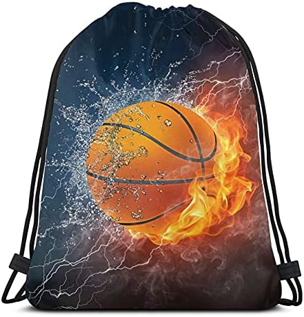 Dujıea İpli sırt Çantası, basketbol Spor Çantası Sackpack Cinch Spor sırt çantası Erkekler Kadınlar Çocuklar İçin Alışveriş Yoga