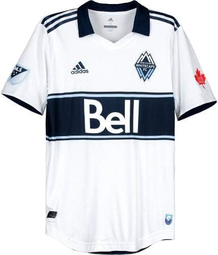 Andy Rose Vancouver Whitecaps FC İmzalı Maç-2019 MLS Sezonundan 15 numaralı Beyaz Formayı Kullandı-İmzalı Futbol Formaları