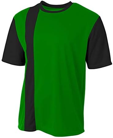 A4 Spor Futbol Ön Çizgili 2-Renk Nem Esneklik Hafif Nefes Örgü Jersey