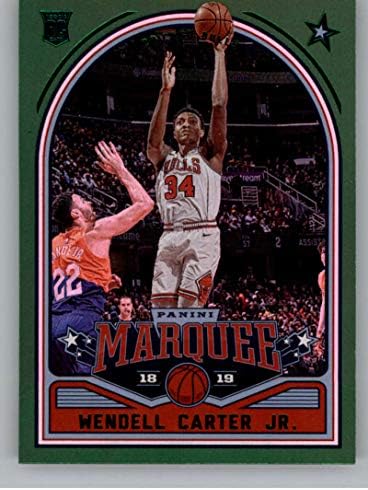 2018-19 Chronicles Base Marquee Yeşil Basketbol 259 Wendell Carter Jr. Chicago Bulls Panini Amerika'dan Resmi NBA Ticaret Kartı