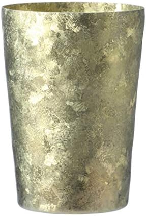 GHKJ 99.96 % Saf Titanyum Vakum Geniş Ağız Fincan Taşınabilir Ev Çift Katmanlı Saf Titanyum Su Bardağı Bira Kupa 400 ml / 14