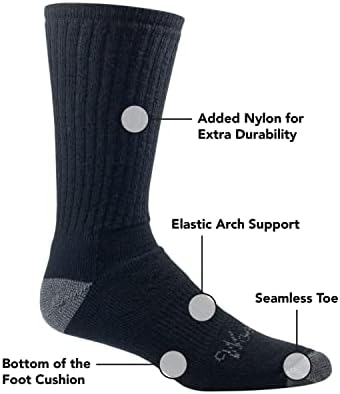Erkekler için Woolrich Yürüyüş Çorapları-Hafif Merinos Yünü Çorapları (10 Mil Yürüyüşçü)
