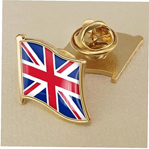 Zonster 1 adet Union Jack Rozeti Metal Birleşik Krallık Bayrağı Yaka Pin İNGILTERE Bayrağı Union Jack İngiliz Vatansever İngiliz
