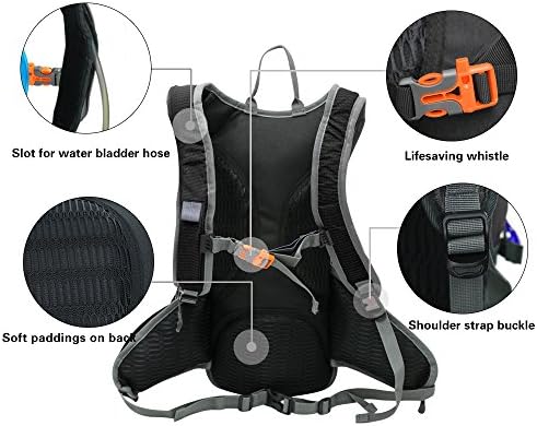 EULANT sıvı alımı sırt çantası Çok Fonksiyonlu Sürme Sırt Çantası Yürüyüş Koşu Bisiklet Kamp için (Dahil Değildir Su Mesane)