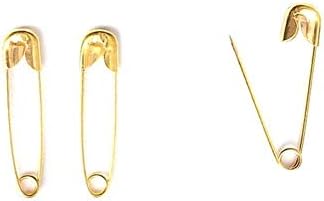 1000 adet Zarif Küçük 19mm Altın Sesi Metal Giyim Aksesuarları Kırpma Sabitleme Emniyet Pimleri (Altın, 1000 adet)