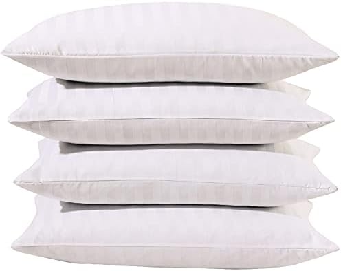 Atmak Yastıklar 18x18 4 Set 200TC %100 % Pamuk Saten Şerit Yatak Yastıklar Eklemek Yastıkları Yatak ve Kanepe Yastıklar Beyaz
