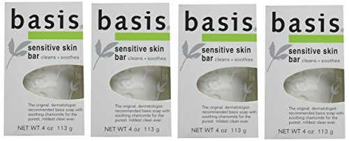 Basis Sensitive Skin Bar Sabunu, 4 Onsluk Çubuklar (4'lü Paket)