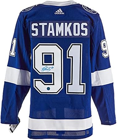 Steven Stamkos Tampa Bay Lightning İmzalı 2020 Stanley Kupası Adidas Forması-İmzalı NHL Formaları