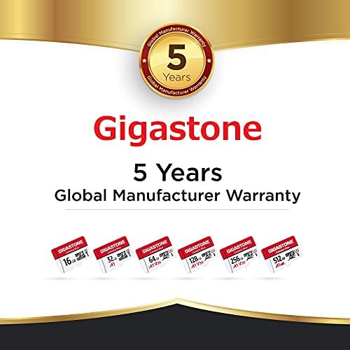 Gigastone 256 GB Micro SD Kart, Kamera Artı, 4 K UHD Video Kayıt, 4 K Ultra HD Eylem Kamera, adaptörlü