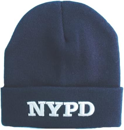 NYPD Torkıa-Resmi Lisanslı Beanie Yazılı Kış Şapkası (Beyaz Harfli Lacivert)