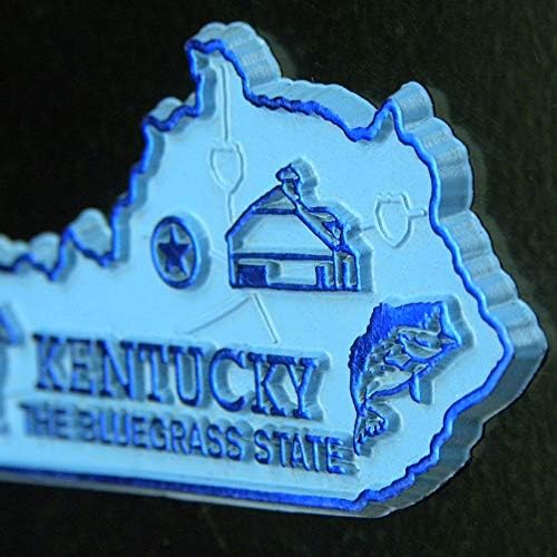 Klasik Mıknatıslar tarafından Kentucky Küçük Devlet Mıknatısı, 2.9 x 1.4, ABD'de Yapılan Koleksiyon Hediyelik Eşyalar