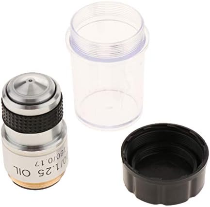 160/0. 17 100X Akromatik Objektif Lens 20.2 mm RMS Biyolojik Mikroskop için