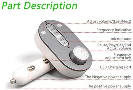 CXTU T9 Bluetooth araç Kiti Eller Serbest FM Transimittervs MP3 Çalar araç şarj oto Parçaları (Renk: Yeşil ışık)
