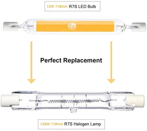 ACXLONG 20 paketi aydınlatma 118mm 13 W R7S LED COB ampul lamba 130 W halojen eşdeğer J-tipi 230 V R7S baz çift uçlu projektör