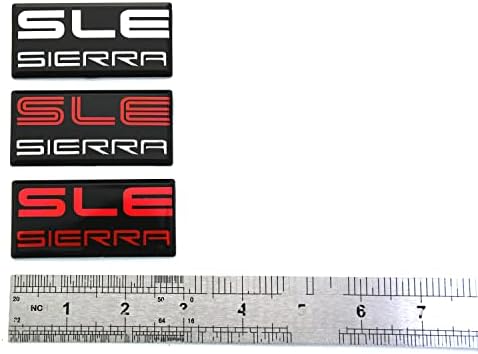 2 adet Yeni SLE Sierra Amblemler Yedek GMC 1500 2500 3500 Pillar Cab Çatı Yan Rozeti 88 89 90 91 (Kırmızı)