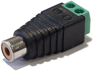 HTTX RCA Dişi Fiş AV Vidalı Terminal Ses / Video Konnektör Adaptörü (8-Pack)