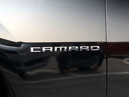 Yoaoo 1x Hakiki Gm Camaro Mektup Amblemi 3D Rozeti Rs Ss Zl1 Z28 Chevy OEM Krom