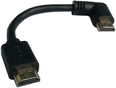 zdyCGTıme 5 inç HDMI Sol Açı 90 Derece Dikey Sağ Kablo -4K@60Hz, Yüksek Hız, HDMI 2.0 Hazır - UHD, Ethernet ve Ses Dönüşünü Destekler