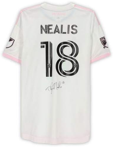 Dylan Nealis Inter Miami CF İmzalı Maç-2020 MLS Sezonundan 18 numaralı Beyaz Formayı Kullandı-İmzalı Futbol Formaları