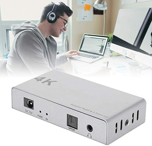Kadimendium Audio Splitter, Halka Açık Alan için HD Splitter ile 1 giriş 2 Çıkış Ses Dönüştürücü