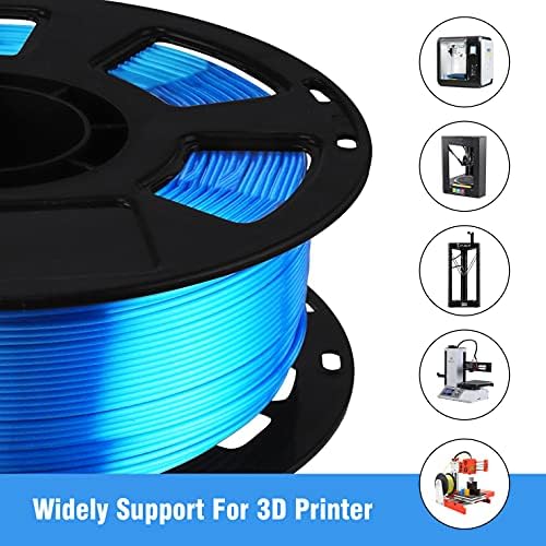 BBLİFE İpek Sedefli Parlayan Safir Mavi PLA Filament, 1 kg 2.2 lbs 1.75 mm 3D Baskı Malzemesi, yaygın Destek FDM 3D Yazıcı için,