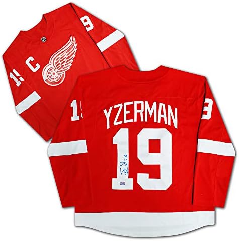 Steve Yzerman İmzalı Kırmızı Detroit Red Wings Forması
