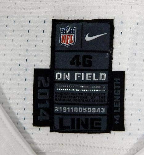 2014 Dallas Cowboys Mike McQueen 74 Oyunu Yayınlandı Beyaz Forma-İmzasız NFL Oyunu Kullanılmış Formalar
