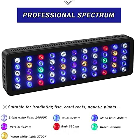 DUTUI 165 W cep Telefonu Bluetooth akıllı kontrol akvaryum ışığı LED sucul ışık akvaryum ışığı Akvaryum için Uygun