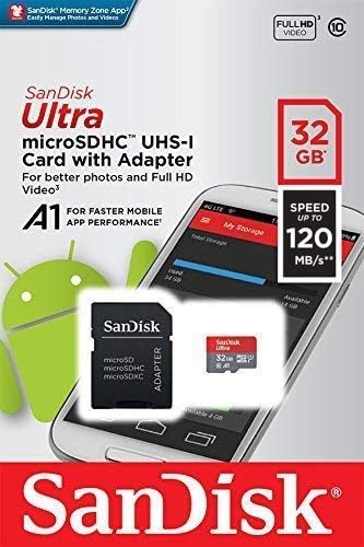 Ultra 32 GB microSDHC Samsung SM-J327VZ Artı SanFlash ve SanDisk tarafından Doğrulanmış Çalışır (A1/C10/U1/8 k / 120MBs)