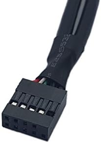 zdyCGTıme 50 CM 2 Xusb 2.0 A Kadın Paneli Dağı 10 Pin Header Anakart Kablo Adaptörü