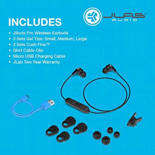JLab JBuds Pro Bluetooth Kablosuz İmza Kulaklıklar / Titanyum 10mm Sürücüler / 6 Saatlik Pil Ömrü / Müzik Kontrolleri / Ses Yalıtımı