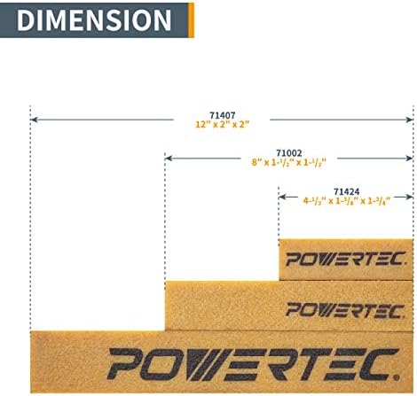 POWERTEC 71002 Zımpara Kayışları ve Diskleri için Aşındırıcı Temizleme Çubuğu / Doğal Kauçuk Silgi - Zımparalama Mükemmelliği