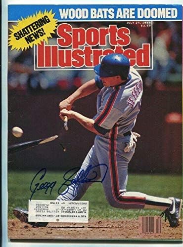 Gregg Jefferies, B&E Hologram İmzalı MLB Dergileri ile Sports Illustrated 7/24/89 Auto İmzaladı