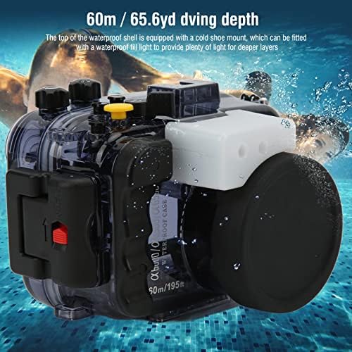 Velaurs Kamera Dalış Koruyucu Kılıf, Sualtı Su Geçirmez Konut Case A6000 Aynasız fotoğraf makinesi için Deklanşör Kolu