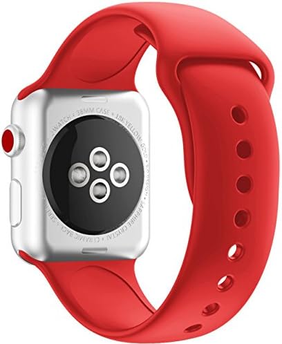 Silikon watch band 38mm, Heenbos Fit için Kadın/ Erkek Moda rahat veya spor izle bantları için apple / iwatch Serisi 3 Serisi