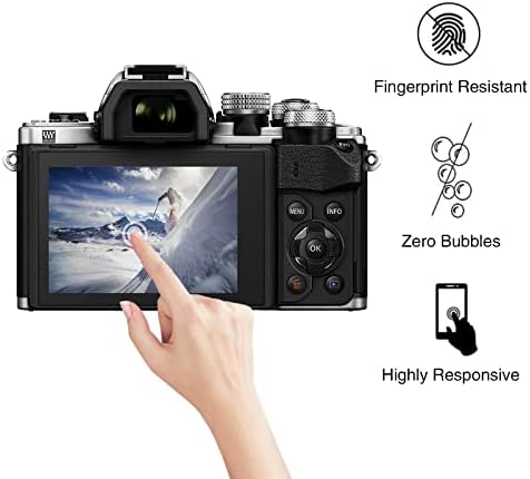 (3 Packs) Rieibi Ekran Koruyucu için Olympus KALEM E-PL6 PL5 PM2 Dijital Kamera, 0.33 mm 9 H Sertlik Temperli Cam Filmi için
