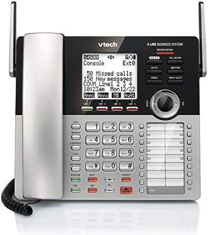 VTech CM18445 Ana Konsol - DECT 6.0 Telesekreterli 4 Hatlı Genişletilebilir Küçük İşletme Ofis Telefonu